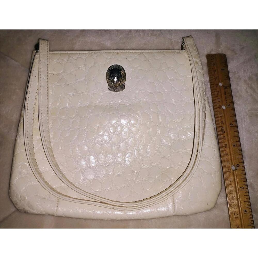 Ruth Saltz Vintage Lions Head, Ivory Cream Purse Gold Tone